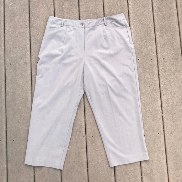 Dress Barn Pants - Beige Cropped Dress Pant